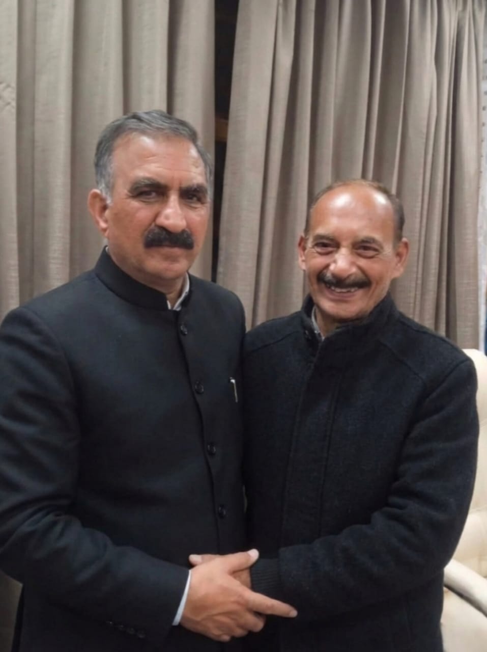 Chief editor with Chief Minister Sukhvinder Singh Sukhu